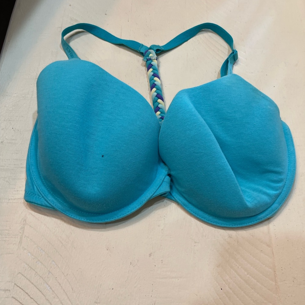 Victoria's Secret Turquoise Bra with Chain Detail